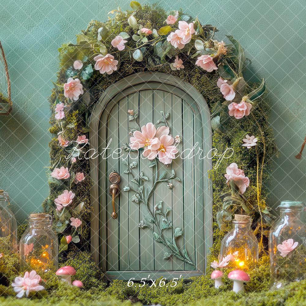 Kate Fairy Tale Door Floral Bottle Fantasy Backdrop Designed by Mini MakeBelieve - Image 2