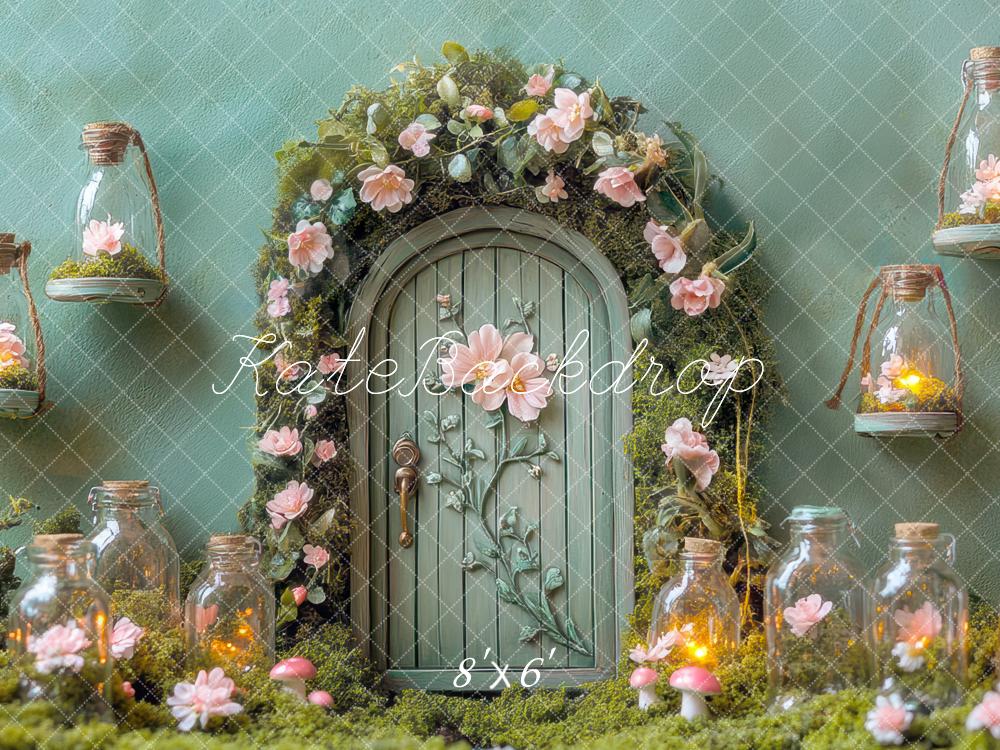 Kate Fairy Tale Door Floral Bottle Fantasy Backdrop Designed by Mini MakeBelieve - Image 3