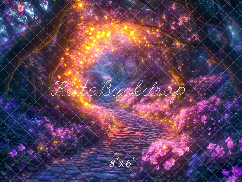 Kate Fairy Tale Fantasy Forest Lights Backdrop Designed by Chain Photography - Image 3