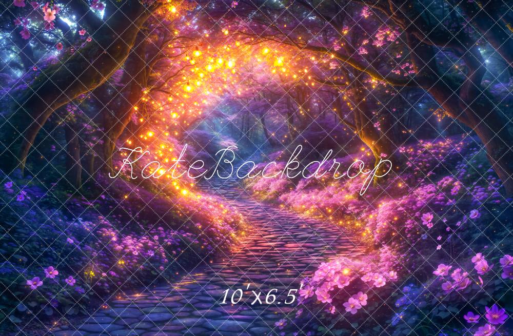 Kate Fairy Tale Fantasy Forest Lights Backdrop Designed by Chain Photography - Image 4