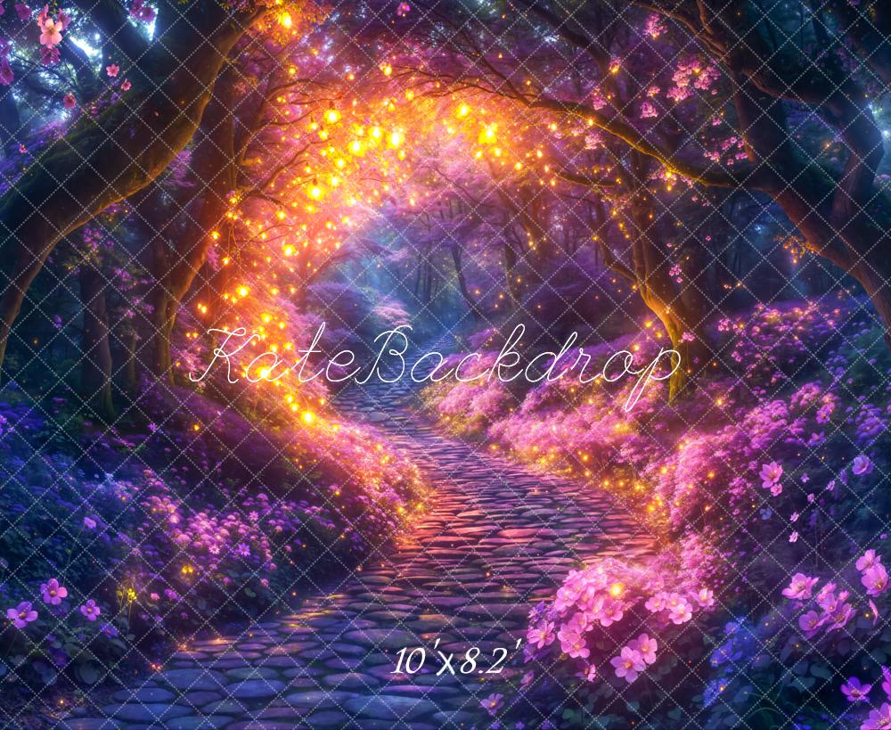 Kate Fairy Tale Fantasy Forest Lights Backdrop Designed by Chain Photography - Image 5