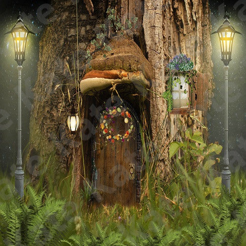 Kate Fairy Tale Wood House Backdrop Designed by Chain Photography - Image 2