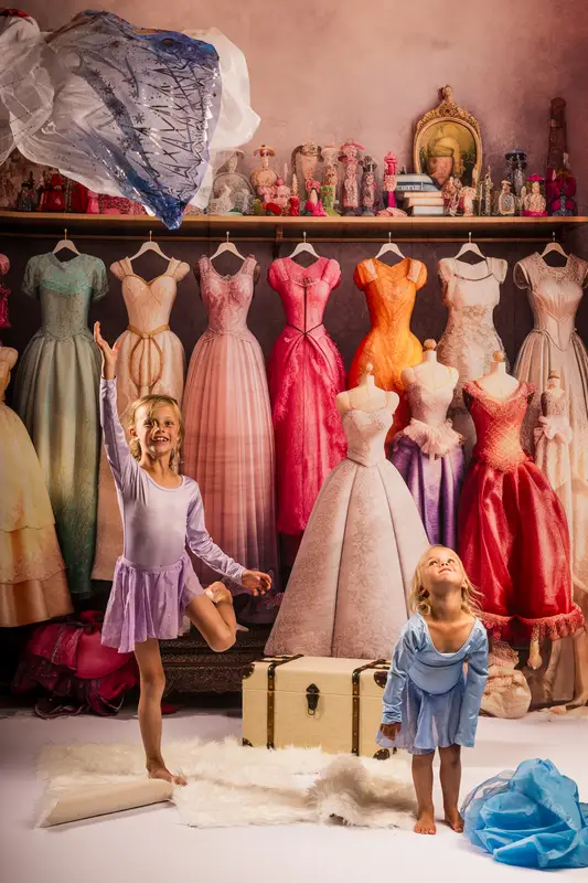 Kate Fairytale Princess Dress Up Closet Backdrop Designed by Mandy Ringe Photography - Image 3