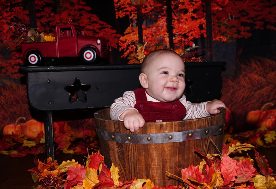Kate Autumn Maple Leaves Thanksgiving Pumpkin Backdrop for Photography Designed By Jerry_Sina - Image 3