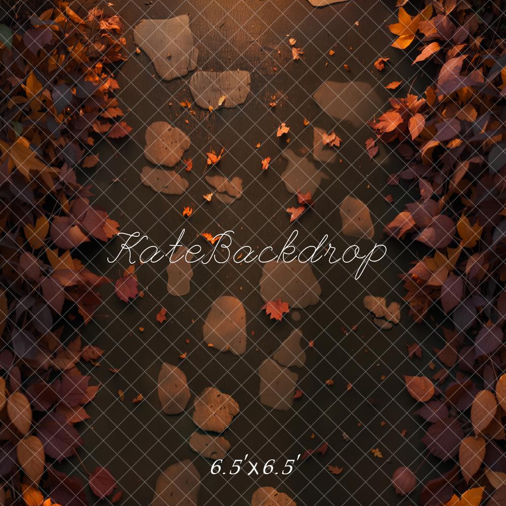Kate Fallen Leaves Path Floor Backdrop Designed by Kate Image - Image 2
