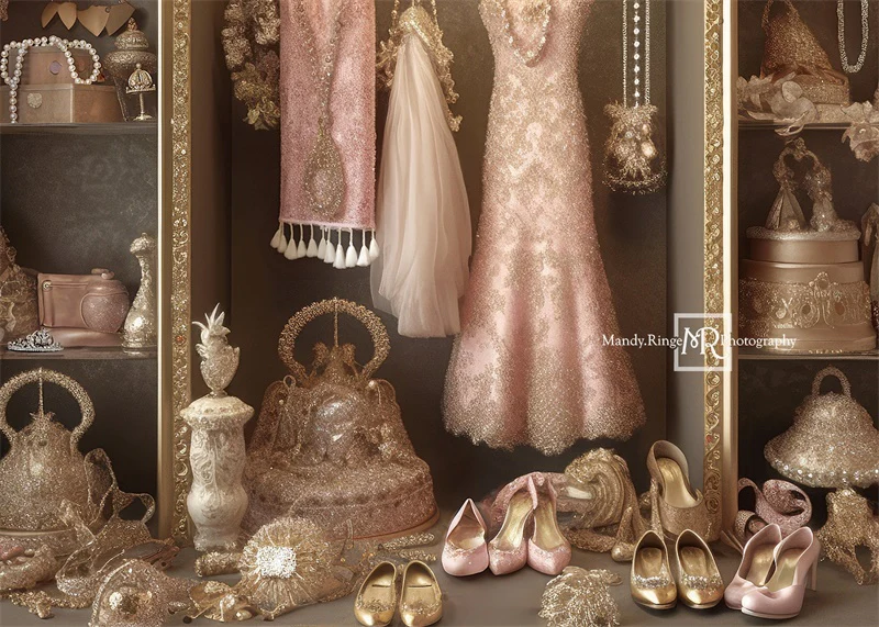 Kate Fancy Princess Dress Up Closet Backdrop Designed by Mandy Ringe Photography - Image 2