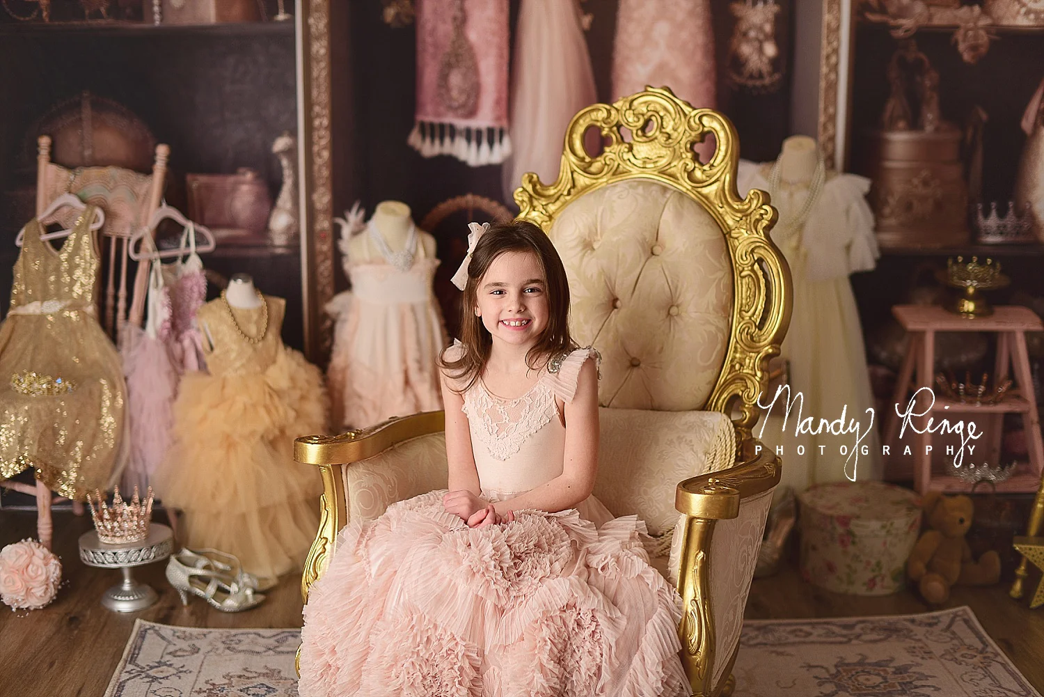 Kate Fancy Princess Dress Up Closet Backdrop Designed by Mandy Ringe Photography - Image 3