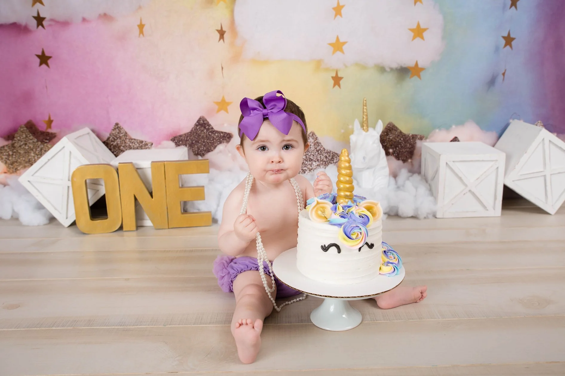 Kate Fantasy Background with Clouds Stars Backdrop for Photography Designed by Megan Leigh Photography - Image 3