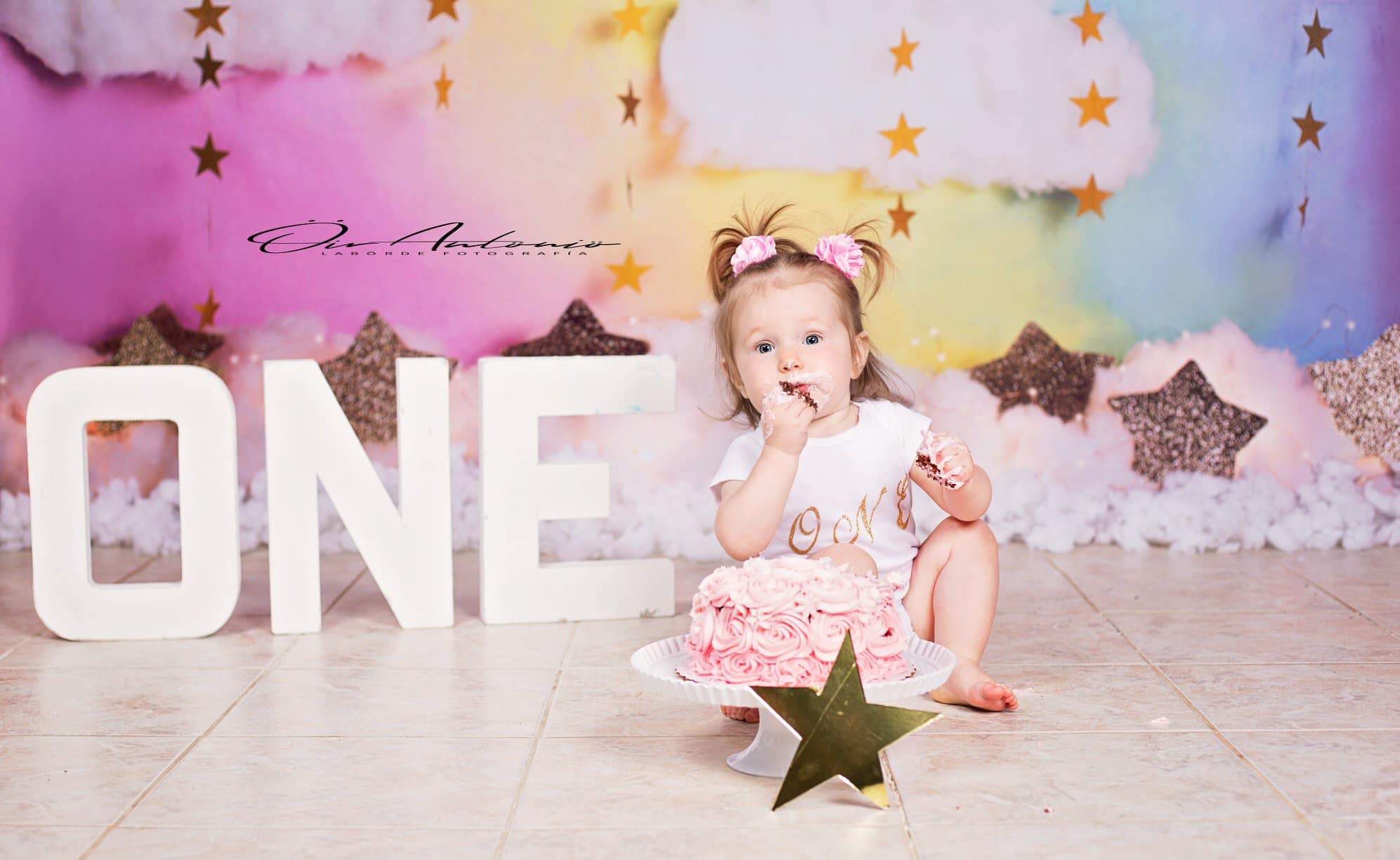 Kate Fantasy Background with Clouds Stars Backdrop for Photography Designed by Megan Leigh Photography - Image 4
