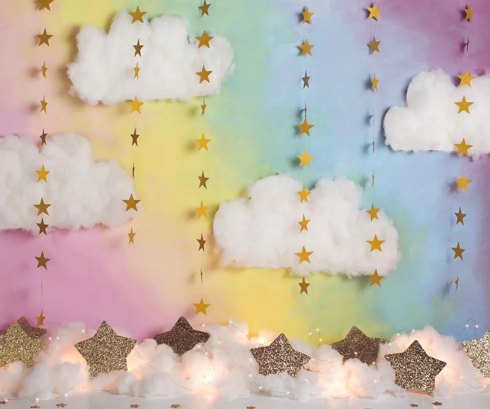 Kate Fantasy Background with Clouds Stars Backdrop for Photography Designed by Megan Leigh Photography - Image 8