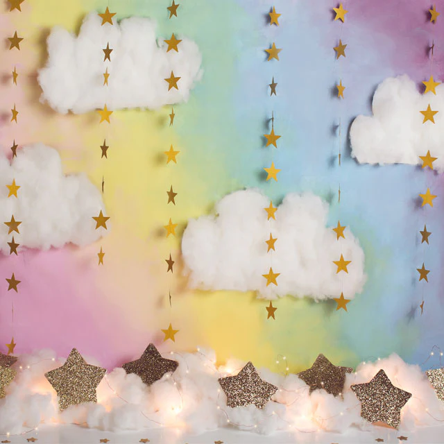 Kate Fantasy Background with Clouds Stars Backdrop for Photography Designed by Megan Leigh Photography - Image 9