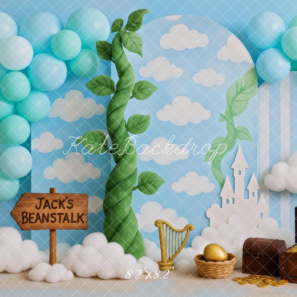 Kate Fantasy Beanstalk Treasure Clouds Backdrop Designed by Patty Robert - Image 5