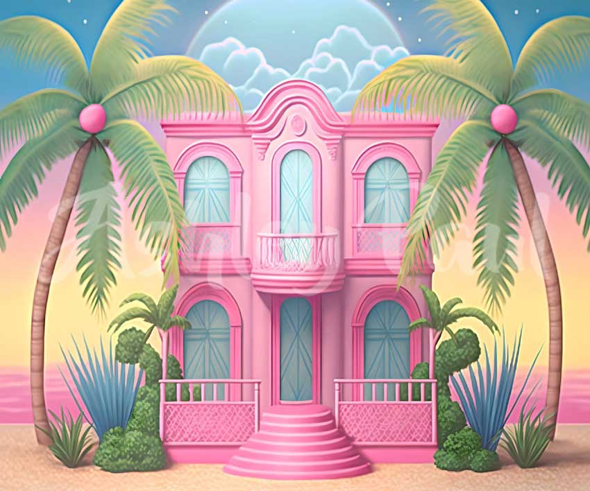 Kate Fantasy Dolly Summer Beach House Backdrop Designed by Ashley Paul - Image 3