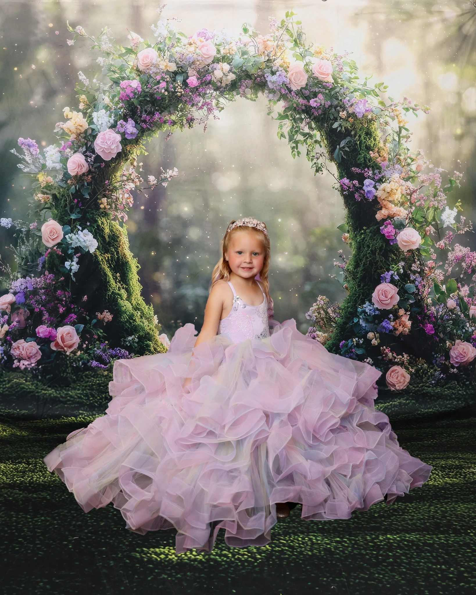 Kate Sweep Spring Fantasy Fairy Flower Arch Backdrop Designed by Mini MakeBelieve - Image 3
