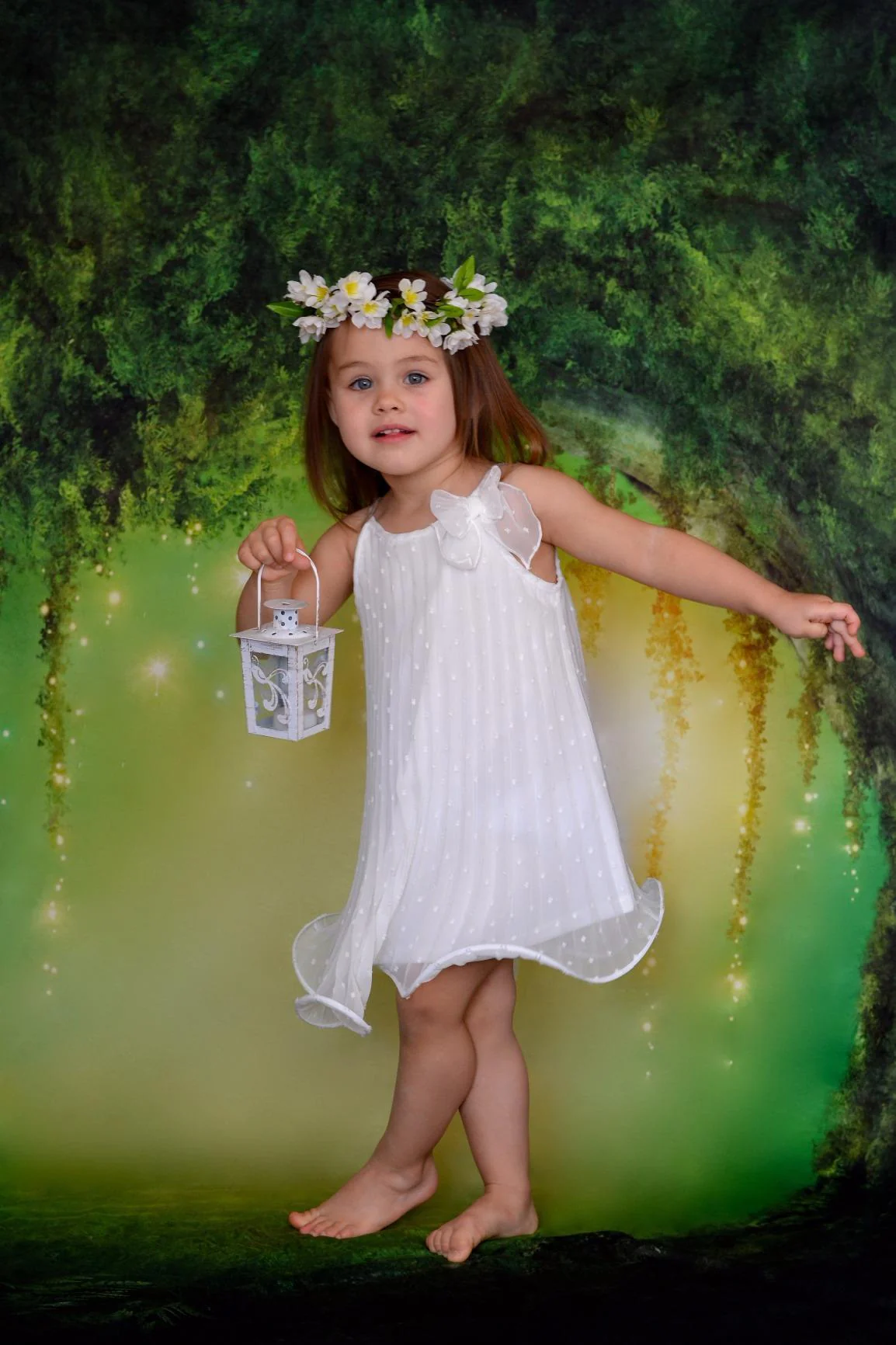 Kate Fantasy Forest Scenery Circle Tree Backdrop for Children Photography - Image 3