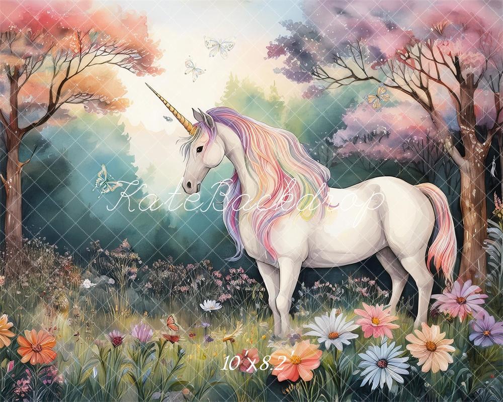 Kate Fantasy Pastel Unicorn Forest Backdrop Designed by Mandy Ringe Photography - Image 5