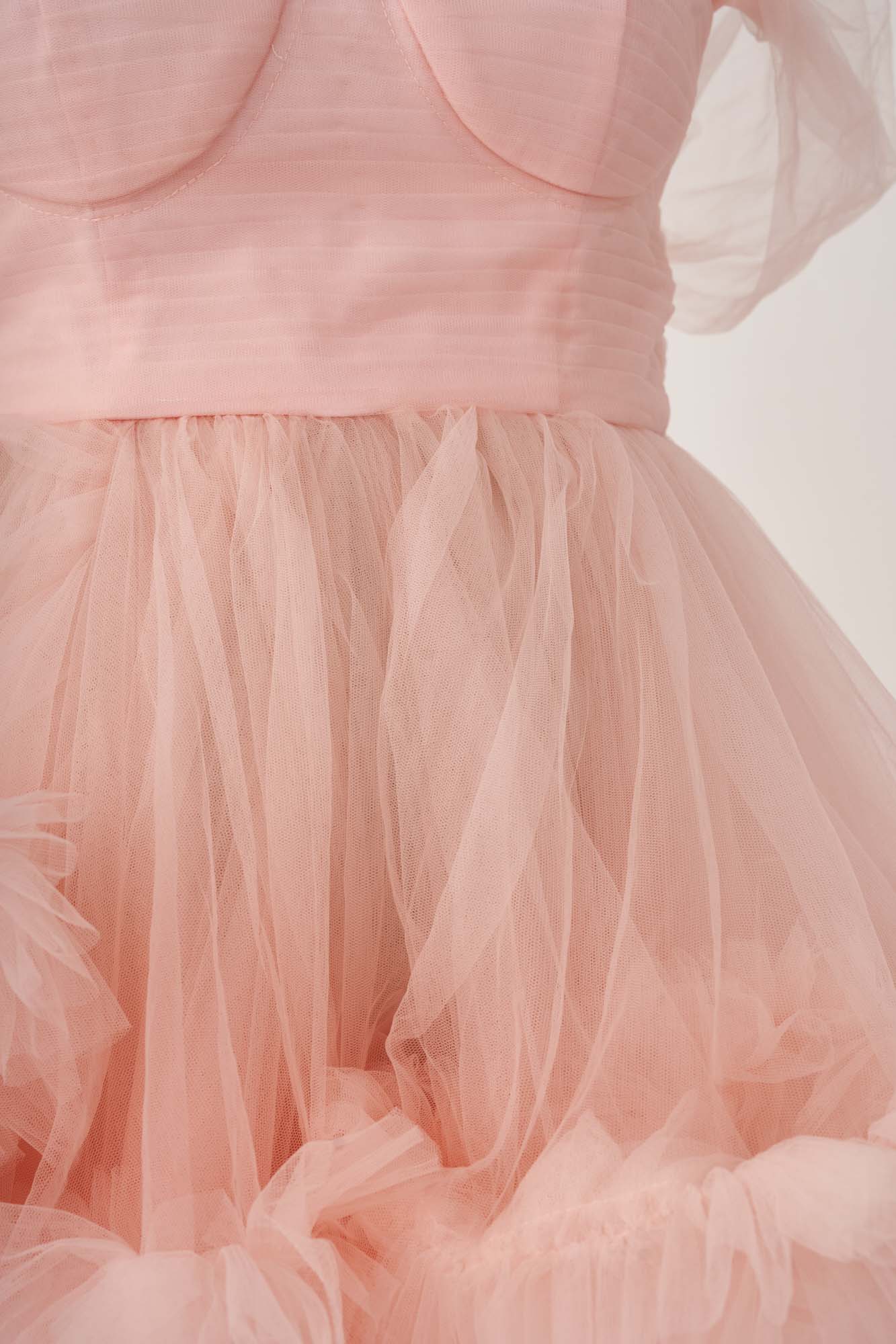 Kate Fantasy Pink Lace Maternity Photoshoot Dress - Image 6