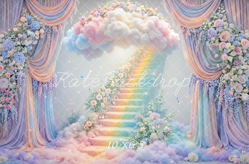 Kate Fantasy Rainbow Staircase Cloud Backdrop Designed by Mini MakeBelieve - Image 4