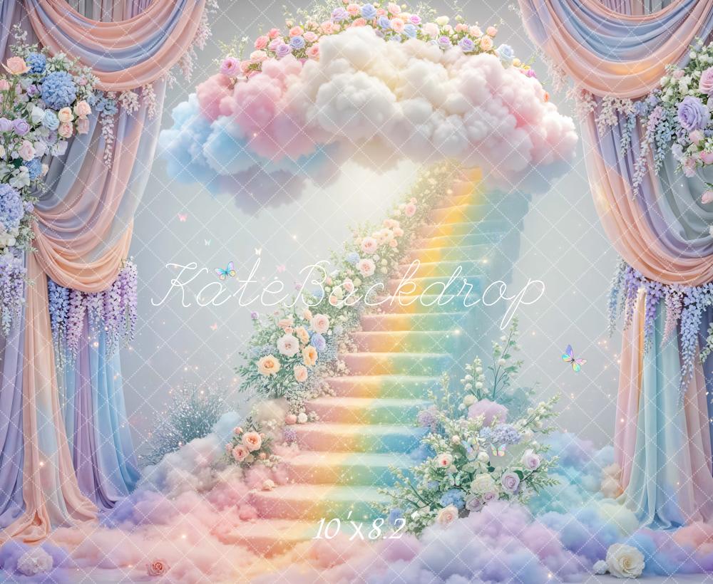 Kate Fantasy Rainbow Staircase Cloud Backdrop Designed by Mini MakeBelieve - Image 6