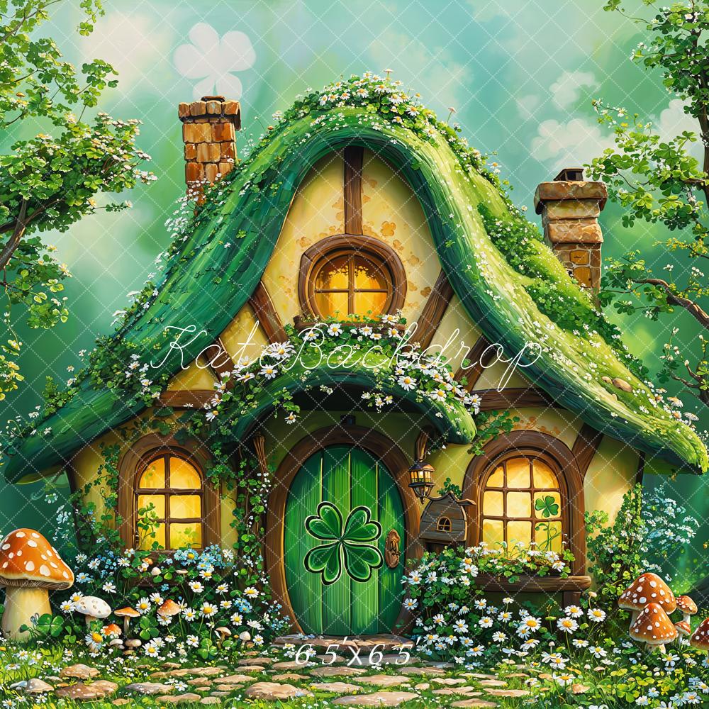 Kate Fantasy Shamrock Cottage Backdrop Designed by Emetselch - Image 2