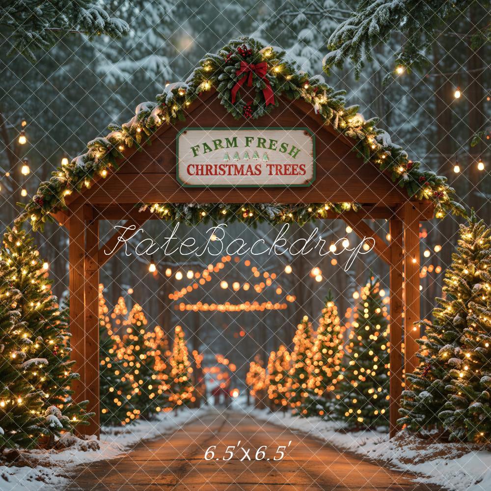 Kate Farm Fresh Christmas Trees Backdrop Designed by Emetselch - Image 4