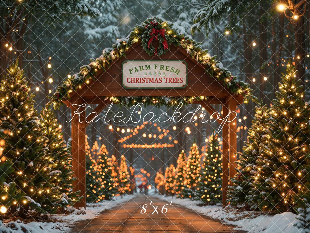 Kate Farm Fresh Christmas Trees Backdrop Designed by Emetselch - Image 5