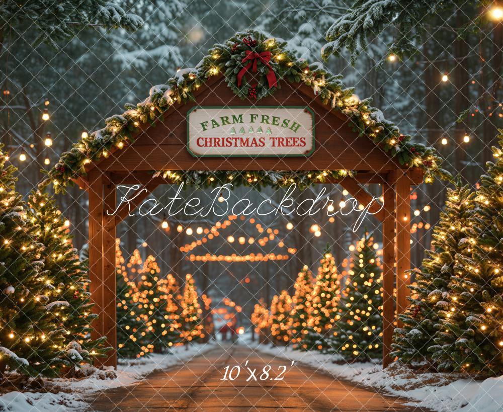 Kate Farm Fresh Christmas Trees Backdrop Designed by Emetselch - Image 7