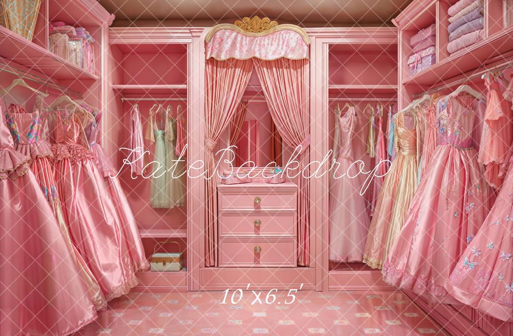 Kate Fashion Doll Pink Closet Dress Backdrop Designed by Emetselch - Image 4
