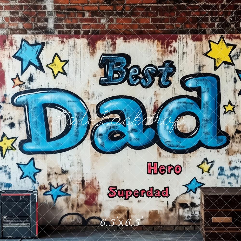 Kate Father's Day Brick Wall Graffiti Backdrop Designed by Patty Robert - Image 2