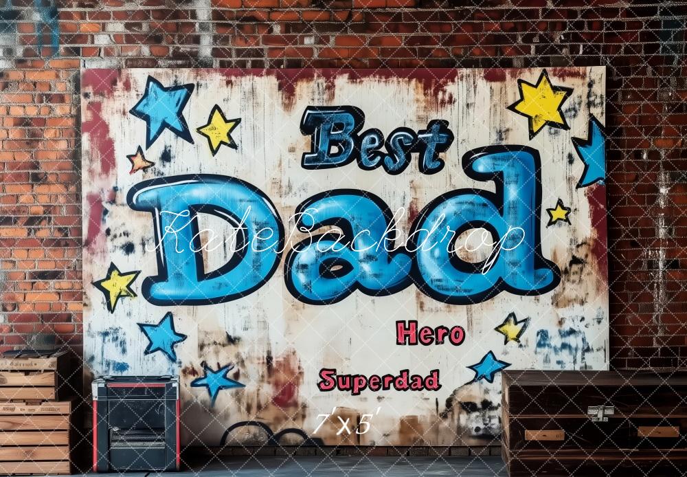 Kate Father's Day Brick Wall Graffiti Backdrop Designed by Patty Robert - Image 3