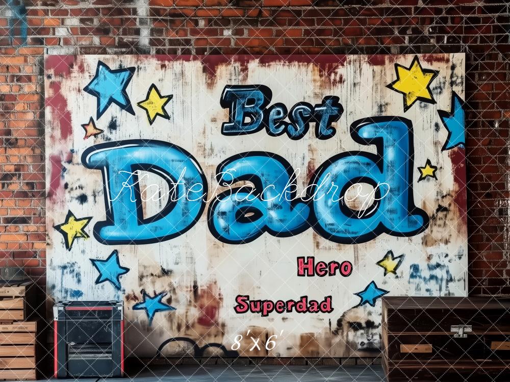 Kate Father's Day Brick Wall Graffiti Backdrop Designed by Patty Robert - Image 4