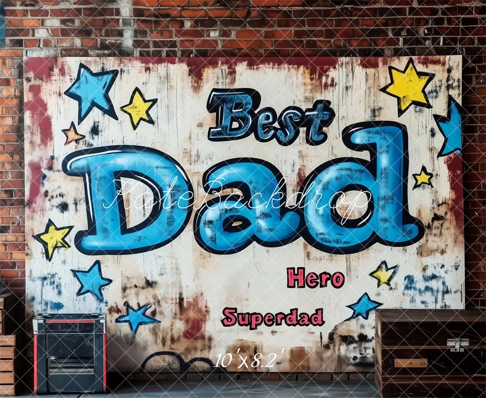 Kate Father's Day Brick Wall Graffiti Backdrop Designed by Patty Robert - Image 5