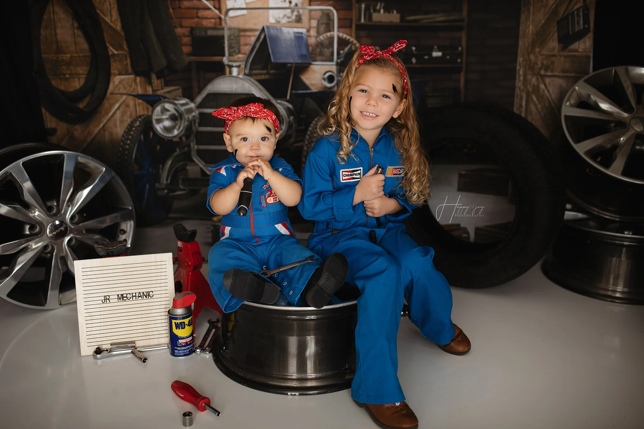 Kate Father's Day Garage Car Workshop Backdrop for Boy Photography - Image 11