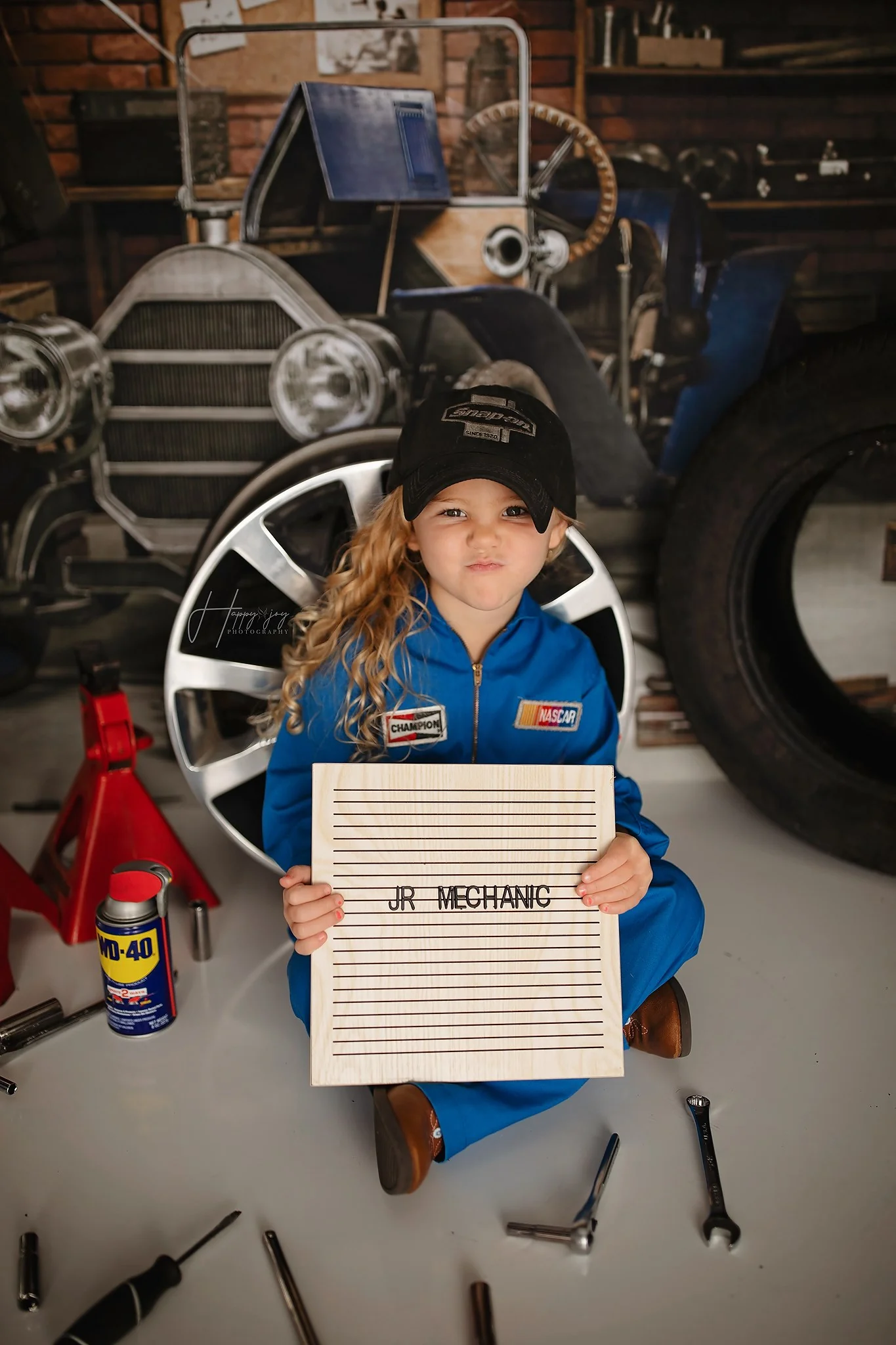 Kate Father's Day Garage Car Workshop Backdrop for Boy Photography - Image 5
