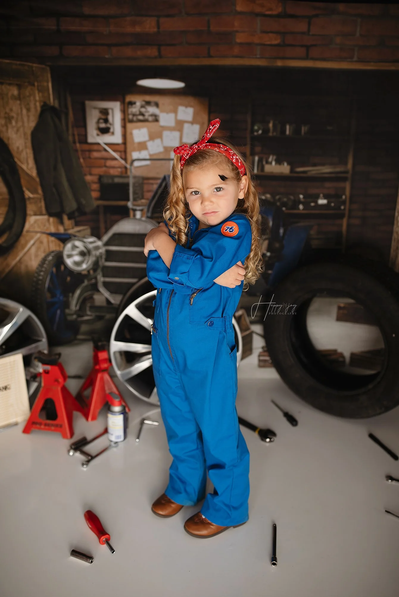 Kate Father's Day Garage Car Workshop Backdrop for Boy Photography - Image 6