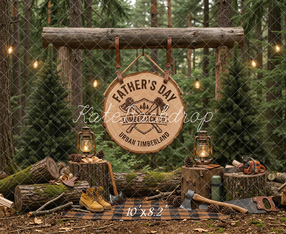 Kate Father's Day Lumberjack Forest Tools Backdrop Designed by Emetselch - Image 6