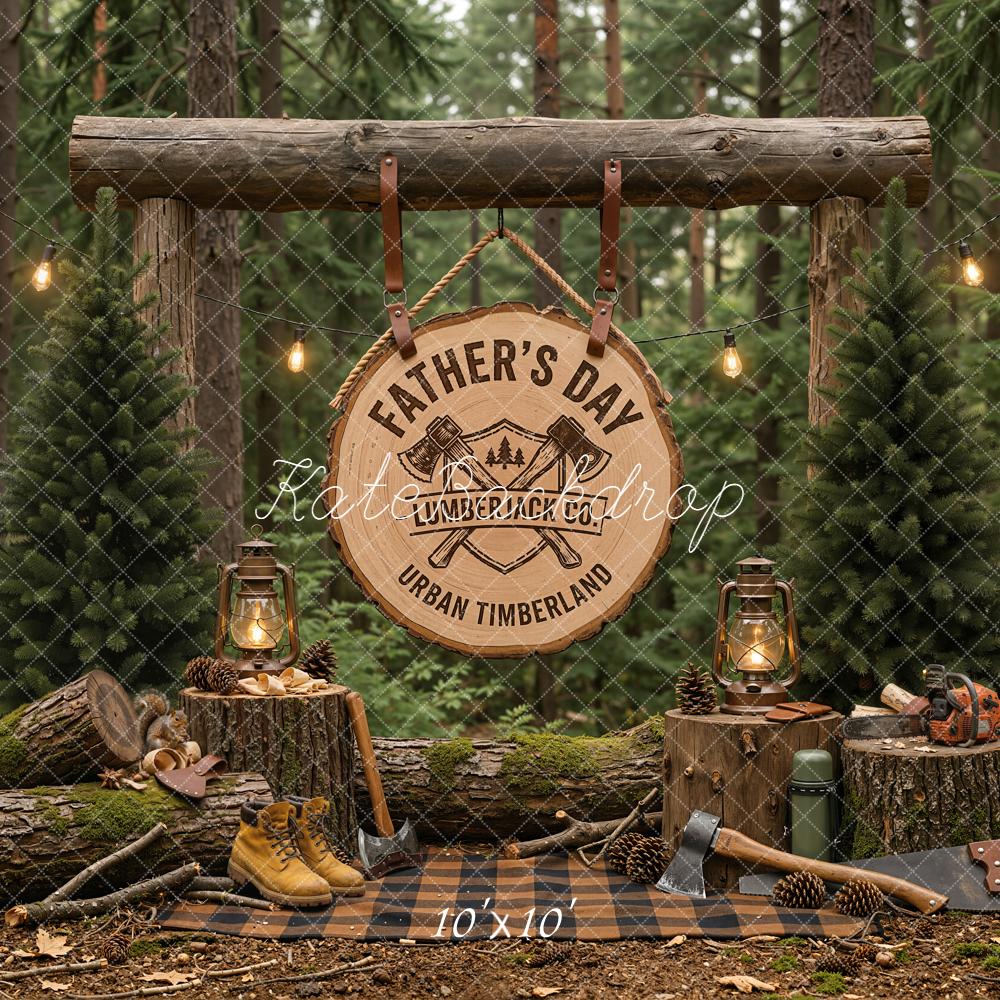 Kate Father's Day Lumberjack Forest Tools Backdrop Designed by Emetselch - Image 7