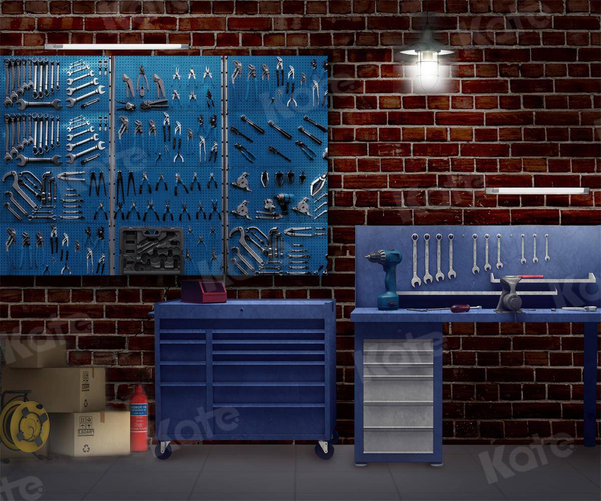Kate Father's Day Tool Room Backdrop for Photography - Image 5
