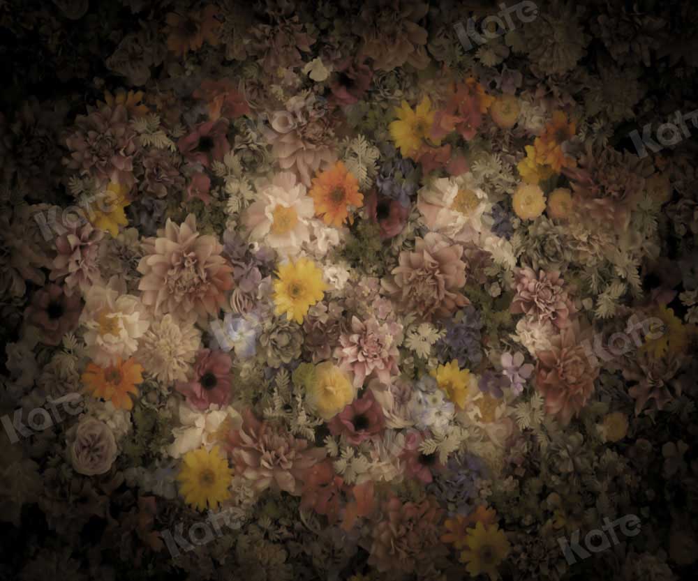 Kate Fine Art Brown Flower Backdrop Designed by Chain Photography - Image 3
