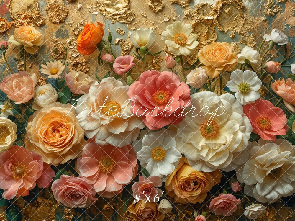 Kate Fine Art Colorful Flower Backdrop Designed by Emetselch - Image 3