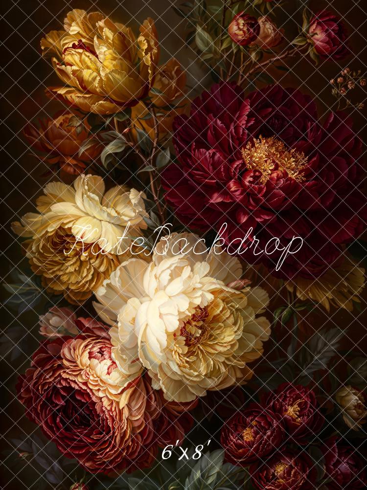 Kate Fine Art Dark Flower Backdrop Designed by Emetselch - Image 2