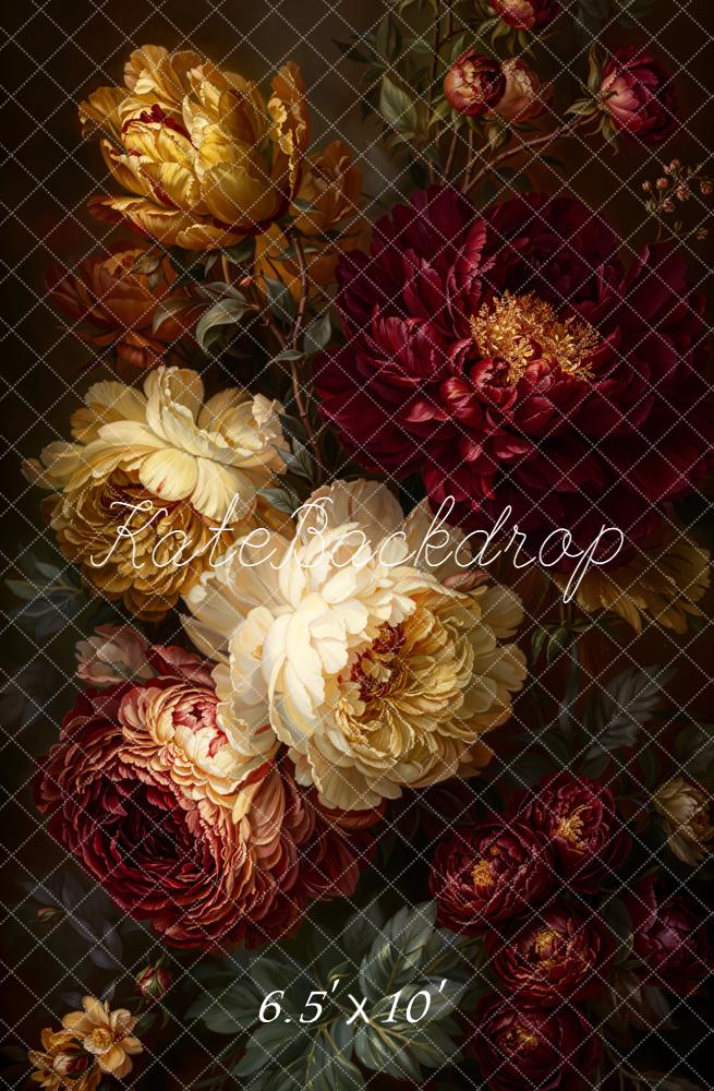 Kate Fine Art Dark Flower Backdrop Designed by Emetselch - Image 3