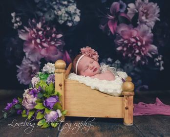 Kate Fine Art Dark Flower Blossoms Backdrop for Photography