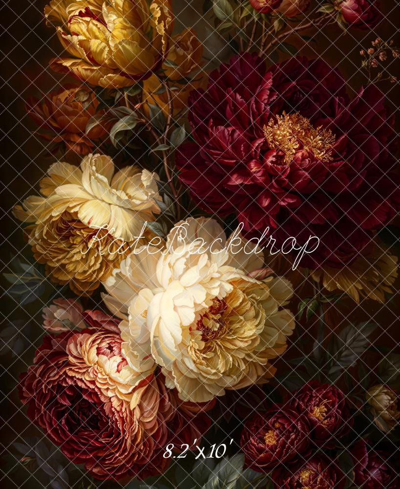 Kate Fine Art Dark Flower Fleece Backdrop Designed by Emetselch - Image 3