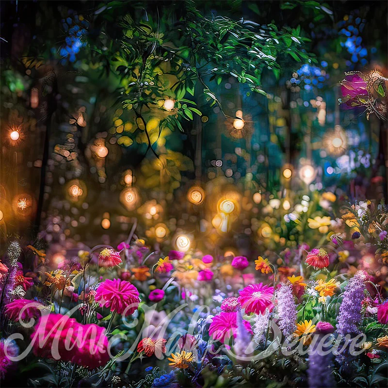 Kate Fine Art Enchanted Fairy Forest Night Backdrop Designed by Mini MakeBelieve - Image 2