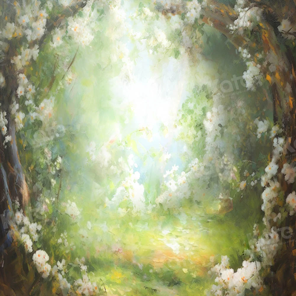 Kate Fine Art Fantasy Forest Floral Summer Backdrop Designed by GQ - Image 4