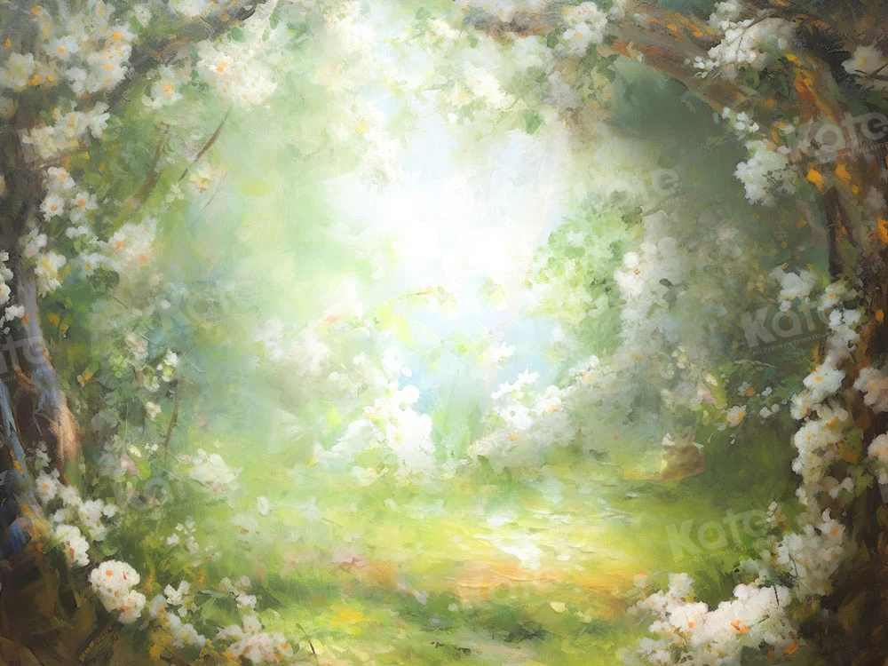 Kate Fine Art Fantasy Forest Floral Summer Backdrop Designed by GQ - Image 5