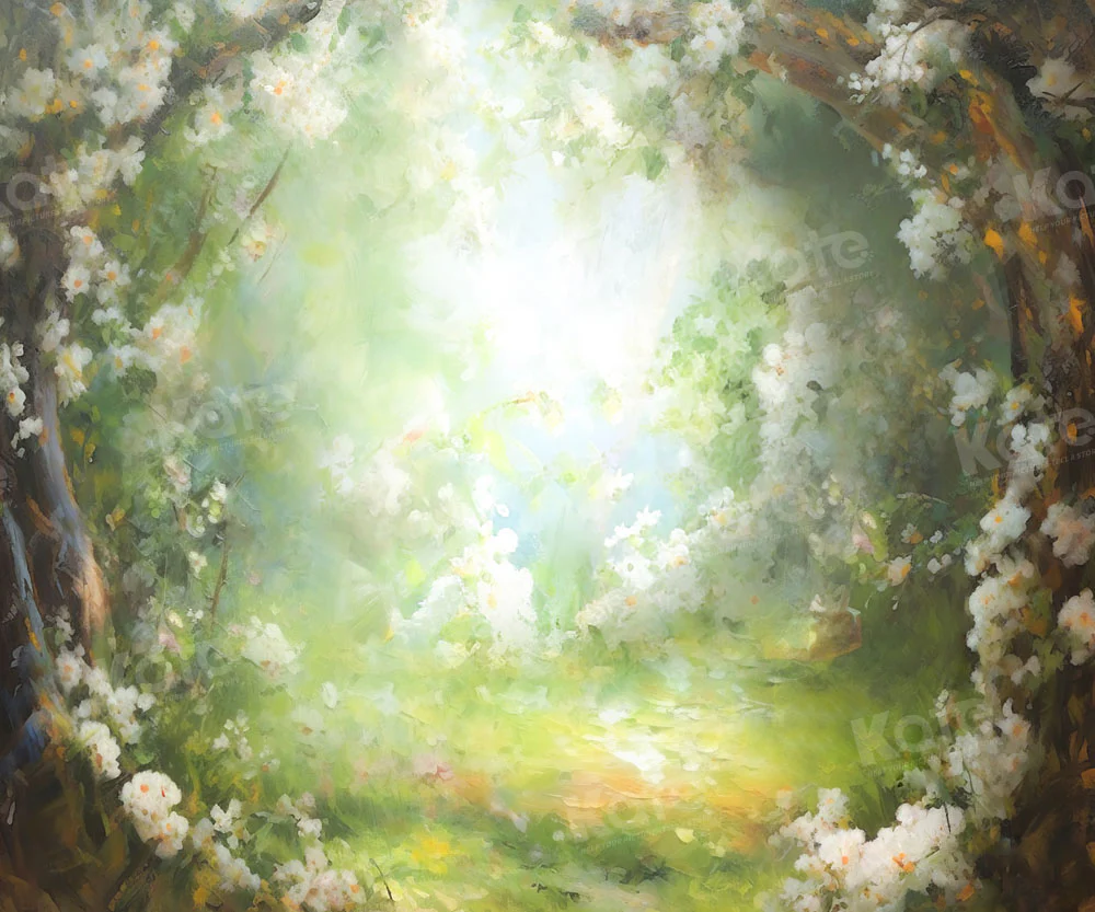 Kate Fine Art Fantasy Forest Floral Summer Backdrop Designed by GQ - Image 6