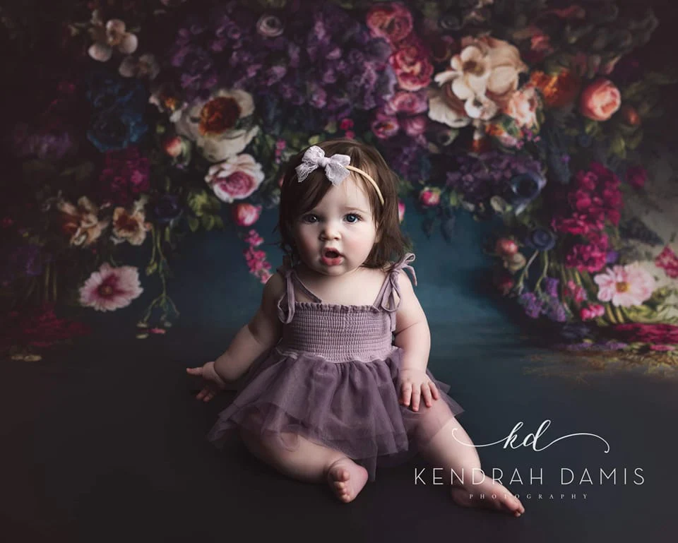 Kate Fine Art Flower Dark Teal Backdrop Designed by Mini MakeBelieve - Image 15