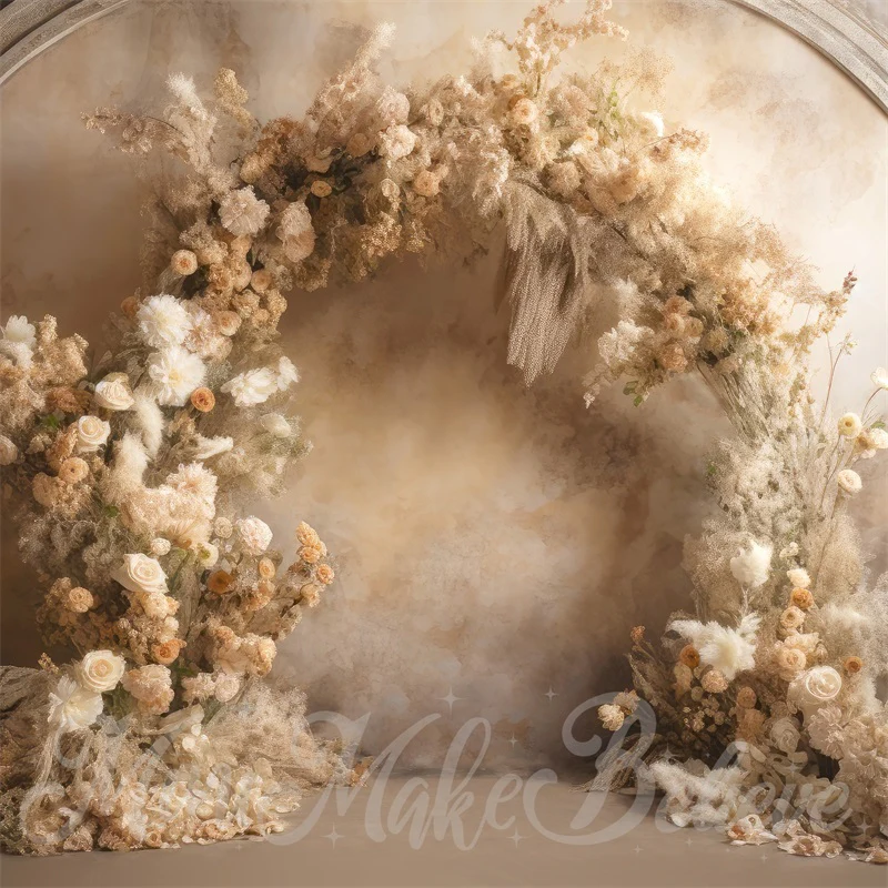 Kate Fine Art Flower Beige Wall Wedding Backdrop Designed by Mini MakeBelieve - Image 4
